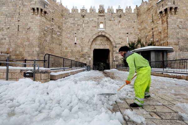 اورشلیم پر از برف - اسپوتنیک ایران  