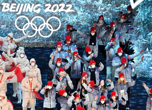بازی های المپیک زمستانی 2022 در پکن به پایان رسید. اعضای تیم روسیه. - اسپوتنیک ایران  