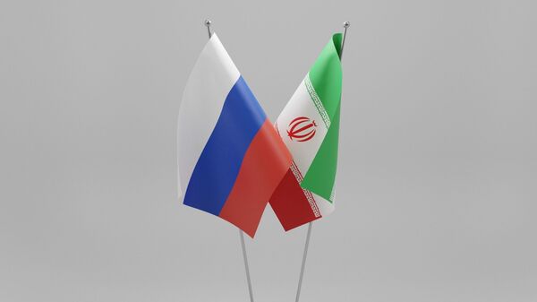 Флаги Ирана и России - اسپوتنیک ایران  