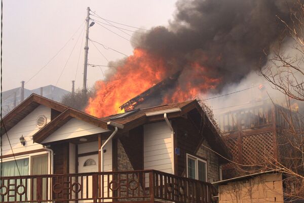 آتش‌سوزی در منطقه ساحلی شرقی کره جنوبی منجر به سوختن 90 خانه و آوارگی 6 هزار نفر شد.مقامات کره جنوبی علت آتش‌سوزی را وزش باد شدید و شرایط خشک اعلام کردند و از آغاز تحقیقات در این خصوص خبر دادند. - اسپوتنیک ایران  