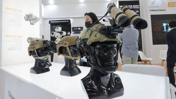 Посетители выставки World Defense Show-2022 в Эр-Рияде у стенда Saudi Military - اسپوتنیک ایران  
