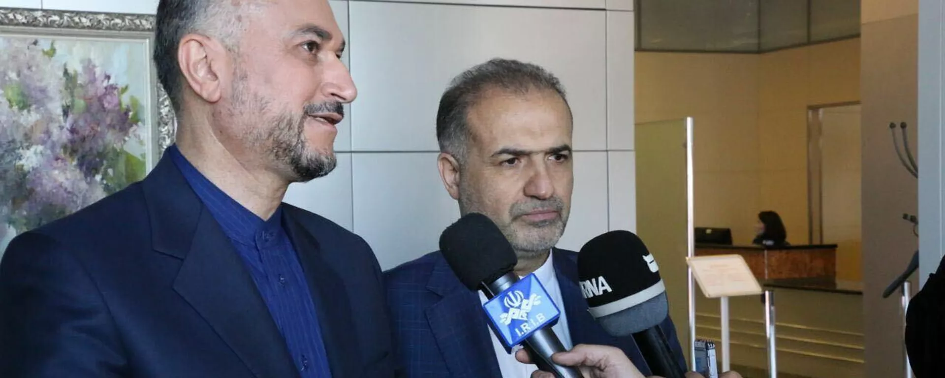 حسین امیرعبداللهیان وزیر امور خارجه ایران کاظم جلالی سفیر ایران در فدراسیون روسیه - اسپوتنیک ایران  , 1920, 10.05.2023