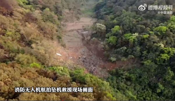 هواپیمای بوئینگ 737-800 خطوط هوایی چین شرقی که از کونمینگ به گوانگژو پرواز می کرد در ووژو منطقه خودمختار گوانگشی ژوانگ سقوط کرد. - اسپوتنیک ایران  