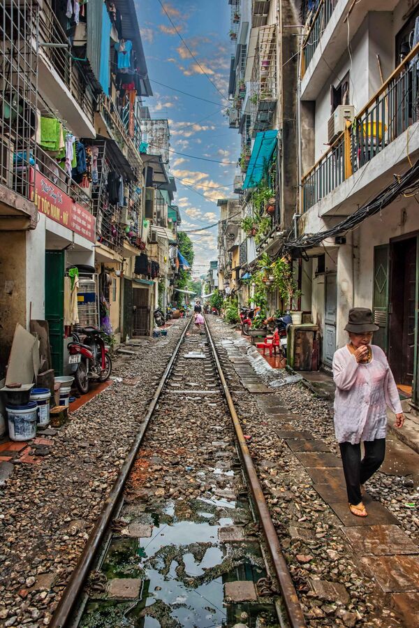 خیابان ریلی در هانوی، یکی از جاذبه های گردشگری ویتنام. - اسپوتنیک ایران  