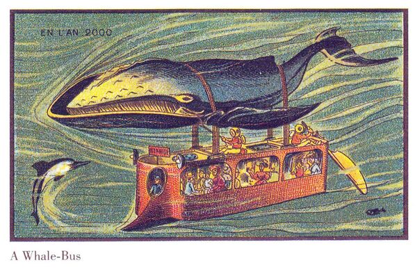 زندگی آینده جهانیان با کمک تصویرگران قرن 19 و 21.اتوبوس زیردریایی نهنگی. - اسپوتنیک ایران  