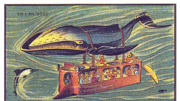 سری کارت پستال فرانسه در سال 2000 - اتوبوس زیردریایی نهنگی - اسپوتنیک ایران  