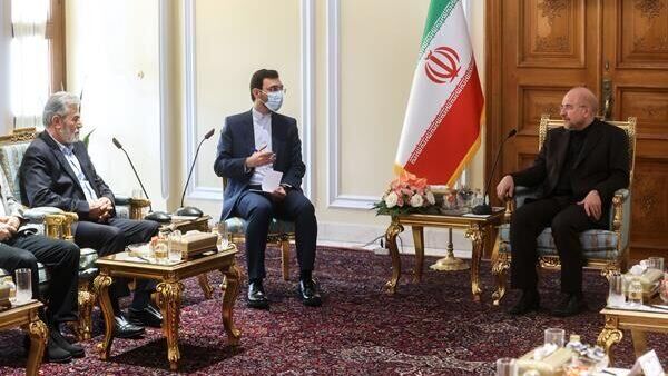 محمدباقر قالیباف رئیس مجلس جمهوری اسلامی ایران در دیدار با دبیرکل جنبش جهاد اسلامی  - اسپوتنیک ایران  