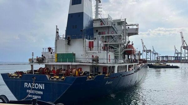 کشتی باری خشک ترکیه کشتی باری غلات اوکراینی بندر رازونی اودسا - اسپوتنیک ایران  