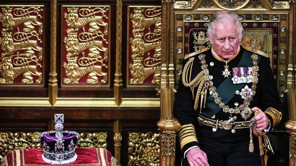 Британский принц Чарльз во время государственного открытия парламента в Лондоне  - اسپوتنیک ایران  