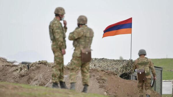 Армянские военнослужащие на границе с Азербайджаном - اسپوتنیک ایران  