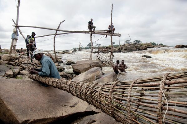 ماهیگیران در جستجوی ماهی در شمال شرق کونگو. - اسپوتنیک ایران  