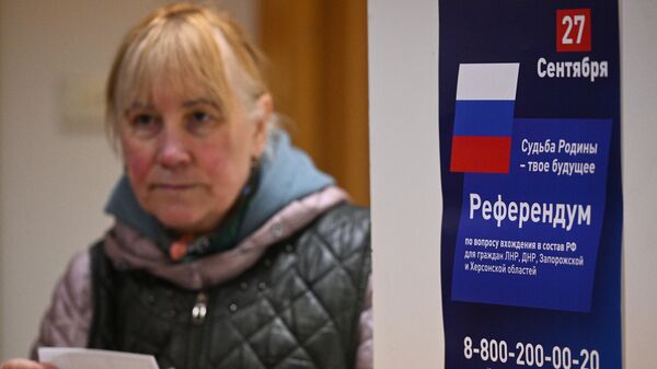 96.75 درصد از ساکنان منطقه خرسون به الحاق به روسیه رای دادند - اسپوتنیک ایران  