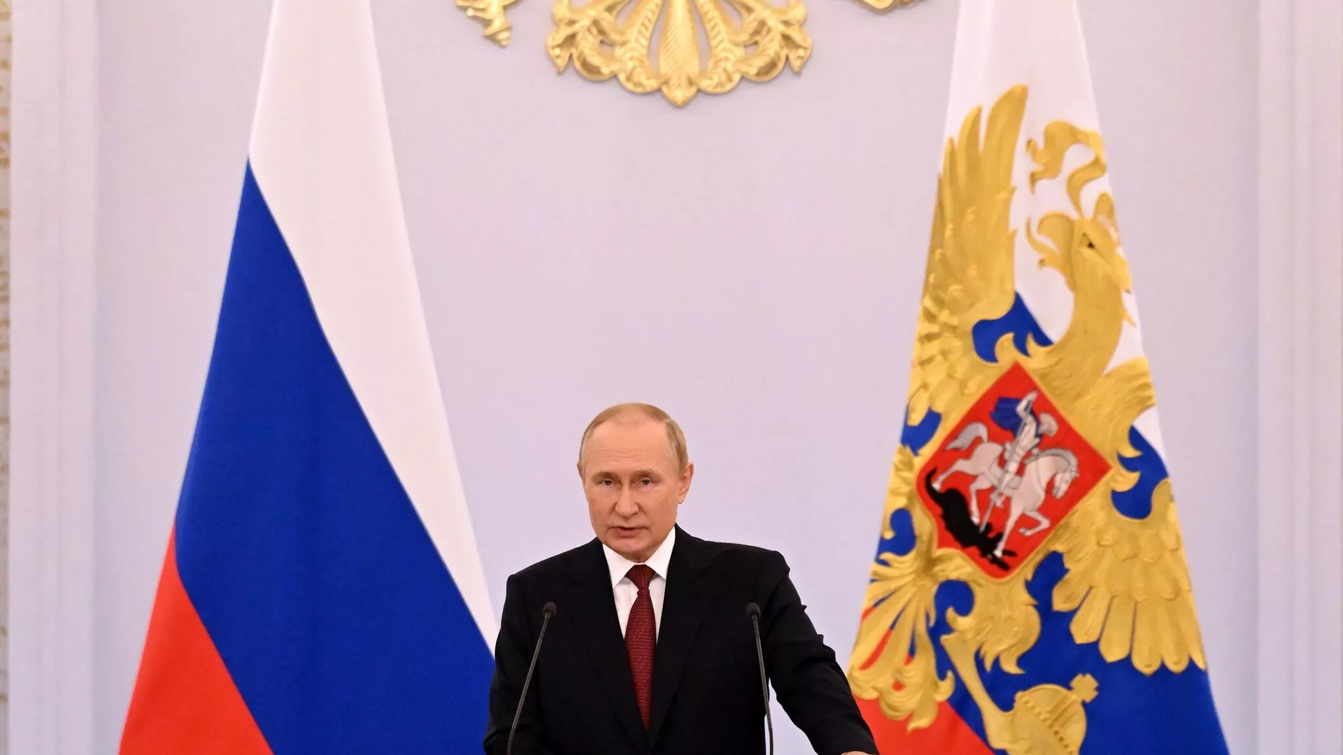 Церемония подписания договоров о вхождении в РФ ДНР, ЛНР, Запорожской и Херсонской областей состоялась в Кремле Церемония подписания договоров о вхождении в РФ ДНР, ЛНР, Запорожской и Херсонской областей состоялась в Кремле - اسپوتنیک ایران , 1920, 30.09.2022