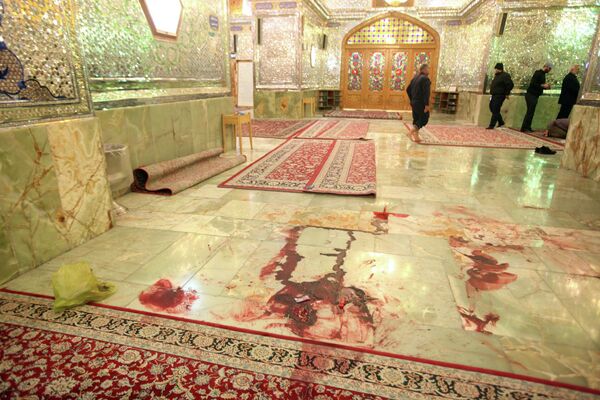 وضعیت حرم شاهچراغ در شهر شیراز پس از حمله تروریستی - اسپوتنیک ایران  