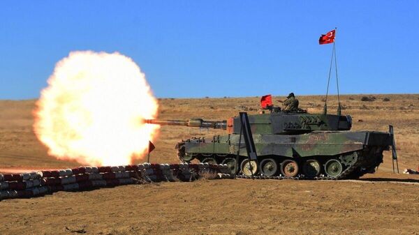 حملات توپخانه ارتش ترکیه به شمال استان حسکه سوریه - اسپوتنیک ایران  