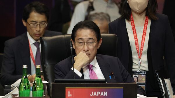 Премьер-министр Японии Фумио Кисида принимает участие в заседании саммита лидеров G20 в Нуса-Дуа, Бали - اسپوتنیک ایران  