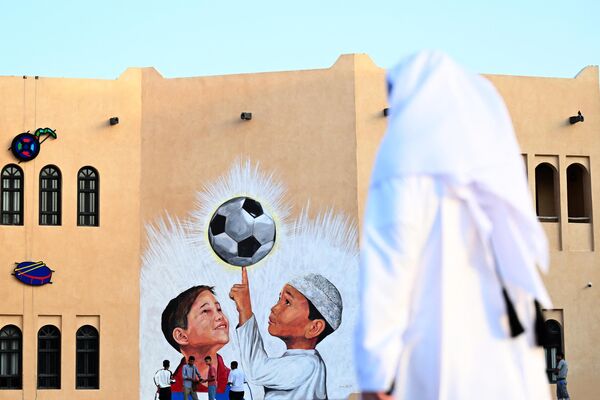 دیوارنگاری های اختصاص داده شده به جام جهانی فوتبال 2022 در قطر - اسپوتنیک ایران  