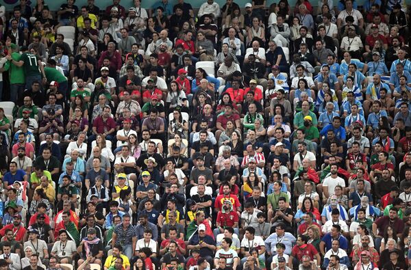 هواداران در بازی مرحله گروهی جام جهانی بین پرتغال و اروگوئه. - اسپوتنیک ایران  