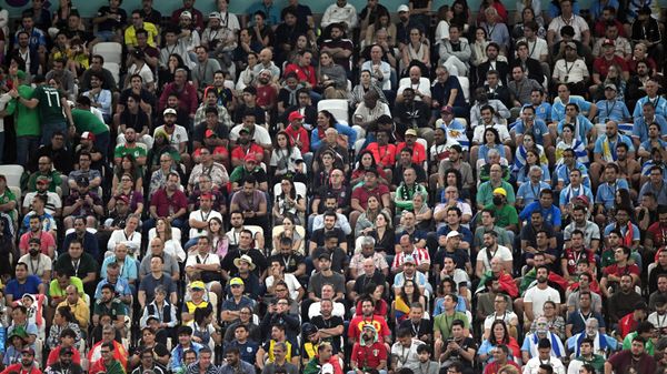Болельщики на матче группового этапа чемпионата мира по футболу между сборными Португалии и Уругвая - اسپوتنیک ایران  