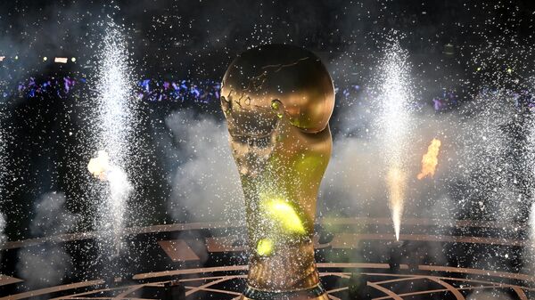 Церемония закрытия чемпионата мира по футболу перед началом финального матча между сборными Аргентины и Франции - اسپوتنیک ایران  