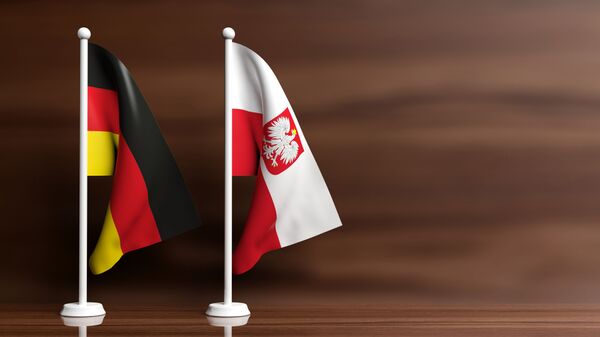 Флаги Германии и Польши - اسپوتنیک ایران  