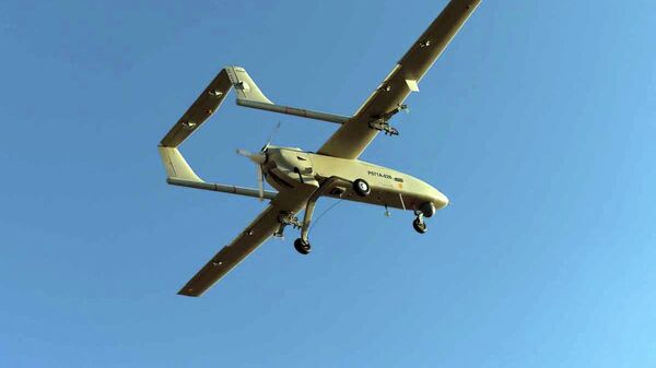 Военный беспилотный летательный аппарат во время двухдневных учений в Иране  - اسپوتنیک ایران  
