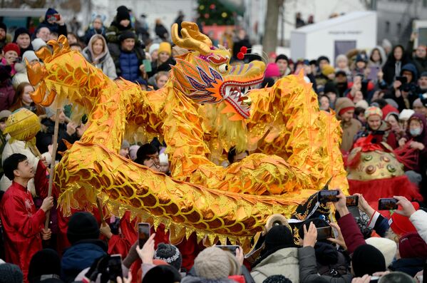 برگزاری جشن سال نو به تقویم شرقی (قمری) - چین در مسکو. - اسپوتنیک ایران  
