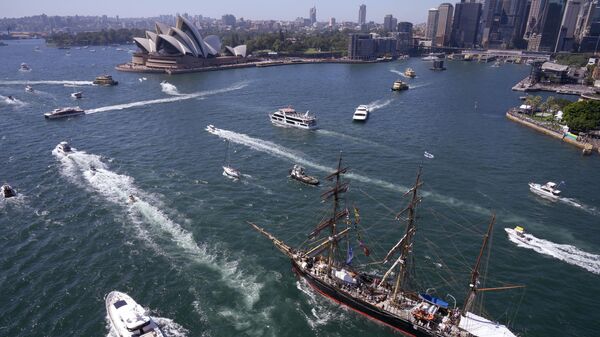 Празднование Дня Австралии в гавани Сиднея - اسپوتنیک ایران  