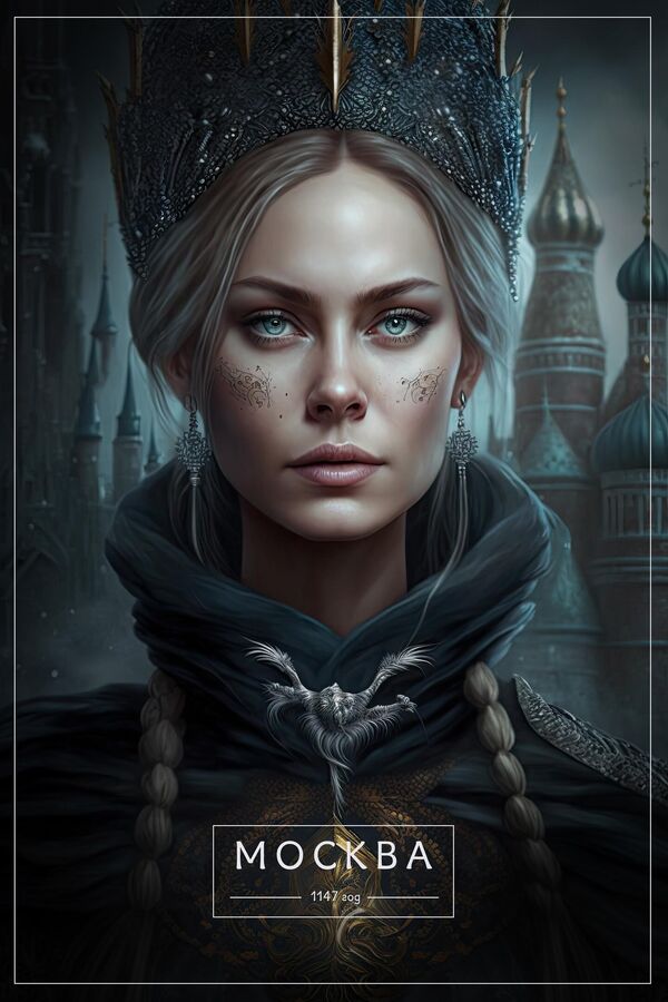 تصاویر ساخته شده توسط شبکه عصبی " میدجورنی" از شهرهای  روسیه. مسکو. - اسپوتنیک ایران  