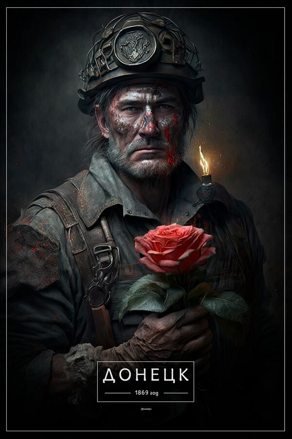 تصاویر ساخته شده توسط شبکه عصبی " میدجورنی" از شهرهای  روسیه. دونتسک. - اسپوتنیک ایران  