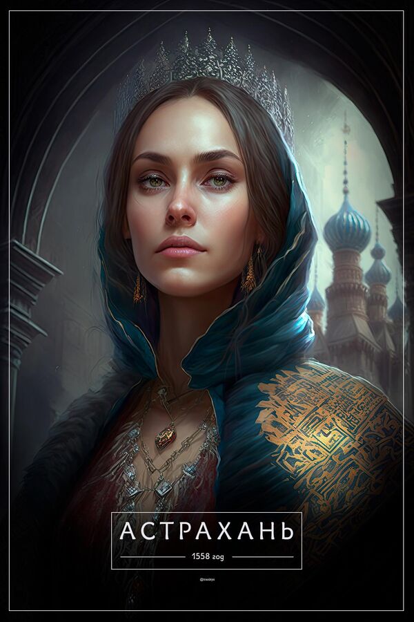 تصاویر ساخته شده توسط شبکه عصبی "میدجورنی" از شهرهای  روسیه. آستاراخان. - اسپوتنیک ایران  