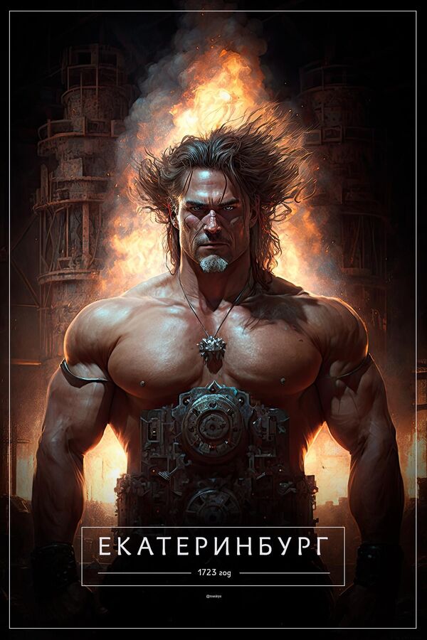 تصاویر ساخته شده توسط شبکه عصبی " میدجورنی" از شهرهای  روسیه. یکاترینبورگ. - اسپوتنیک ایران  