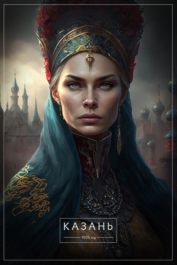 تصاویر ساخته شده توسط شبکه عصبی " میدجورنی" از شهرهای  روسیه. کازان. - اسپوتنیک ایران  