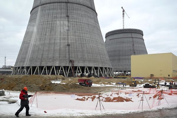 برج های خنک کننده در حال ساخت نیروگاه  هسته ای کورسک -2 - اسپوتنیک ایران  