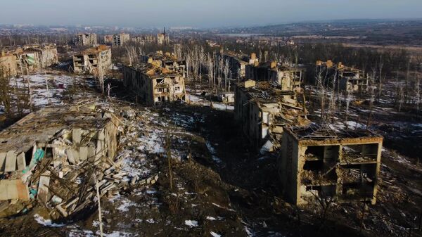 Жилые дома, разрушенные в результате обстрелов в Артемовске - اسپوتنیک ایران  