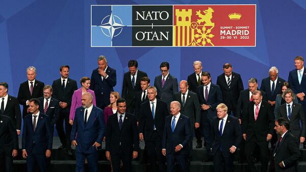 Политические лидеры во время саммита НАТО в Мадриде - اسپوتنیک ایران  
