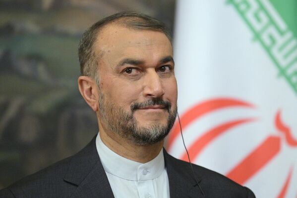 حسین امیرعبداللهیان وزیر امور خارجه ایران در کنفرانس مطبوعاتی  در مسکو - اسپوتنیک ایران  