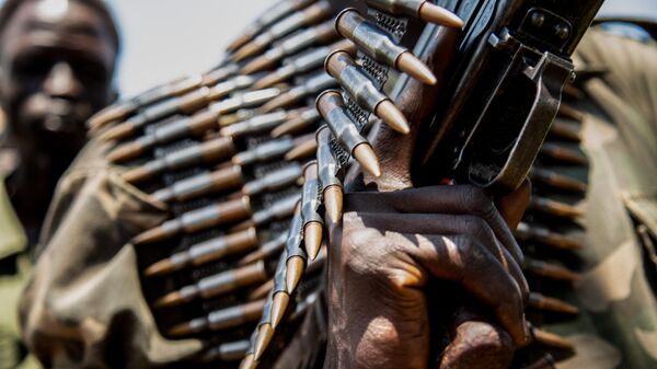 Повстанцы-оппозиционеры во время военных учений на базе в Южном Судане - اسپوتنیک ایران  