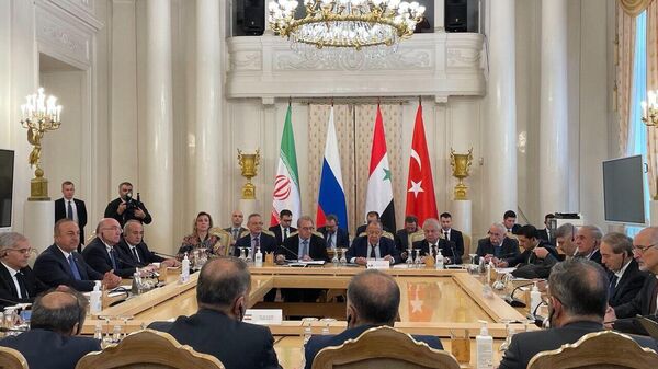 نشست وزیران  خارجه روسیه، ایران، سوریه و ترکیه در مسکو  - اسپوتنیک ایران  
