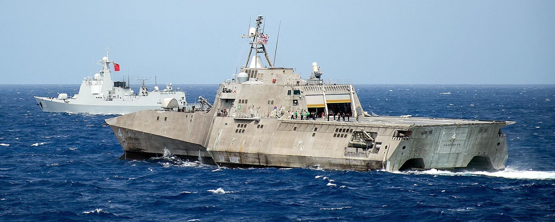 Корабль ВМС США LCS Coronado во время учений стран Азиатско-Тихоокеанского региона в Тихом океане. Июль 2016 - اسپوتنیک ایران  , 1920, 16.08.2023