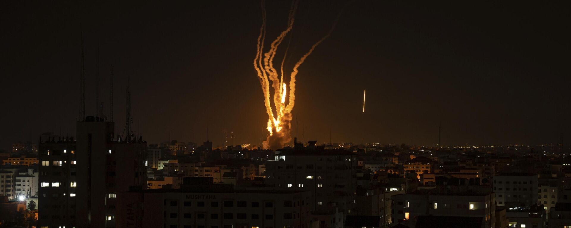 شلیک دهها موشک از نوار غزه به سمت اسرائیل - اسپوتنیک ایران  , 1920, 07.10.2023