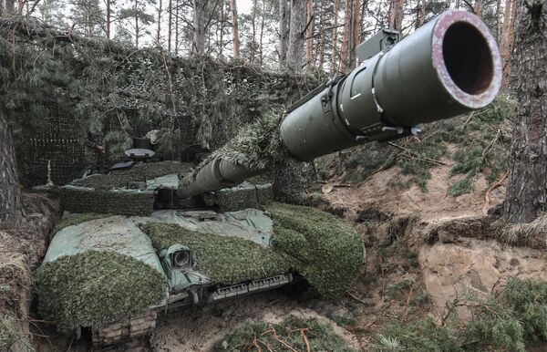  نوع مدرنیزه شده تانک &quot;تی ـ 90&quot; در بخش جنوبی عملیات ویژه نظامی روسیه در اوکراین - اسپوتنیک ایران  