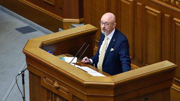 Министр обороны Украины Алексей Резников выступает на заседании Верховной рады в Киеве - اسپوتنیک ایران  