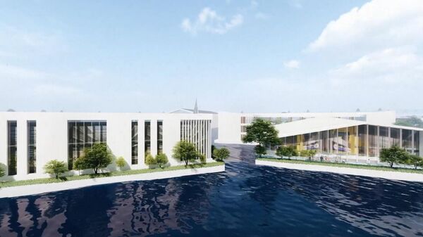 شهر شناور دوگن به قطر 4 کیلومتر که حتی در مقابل سونامی مقاوم است. شهر شناور دوگن به قطر 4 کیلومتر که حتی در مقابل سونامی مقاوم است. - اسپوتنیک ایران