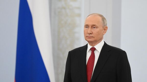Президент РФ Владимир Путин на торжественной церемонии вручения Государственных премий РФ - اسپوتنیک ایران  
