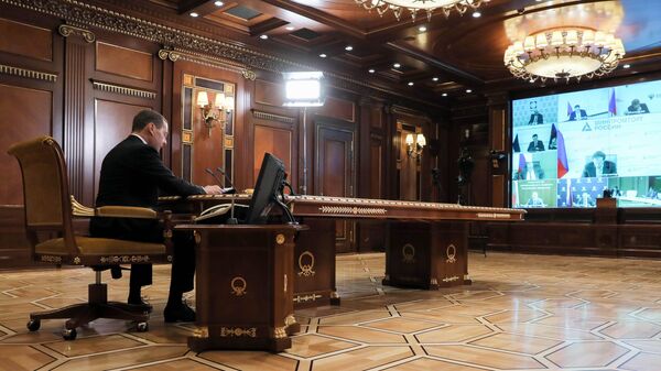 Зампред Совбеза РФ Д. Медведев провел совещание по вопросу предотвращения технологического отставания РФ - اسپوتنیک ایران  