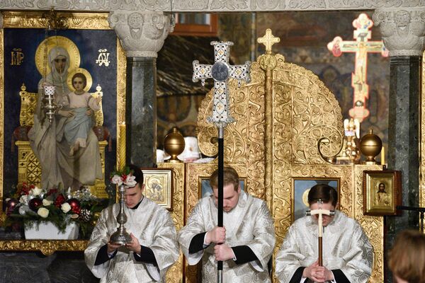 مراسم کریسمس در  صومعه پچرسک- کی‌یف - اسپوتنیک ایران  