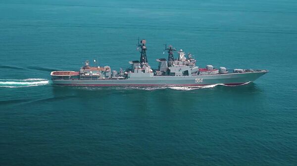 رزمایش نیروی دریایی روسیه و چین در دریای ژاپن - اسپوتنیک ایران  