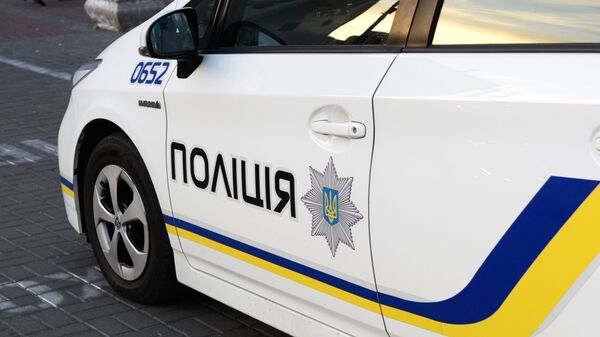 Автомобиль сотрудников Украинской полиции в Киеве - اسپوتنیک ایران  