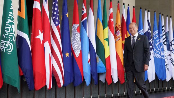 Канцлер Германии Олаф Шольц на саммите G20 в Индонезии - اسپوتنیک ایران  